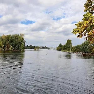 度假居 Eiswerder - Inselwohnung In Der Havel Mit Balkon *